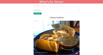 What's for Dinner App